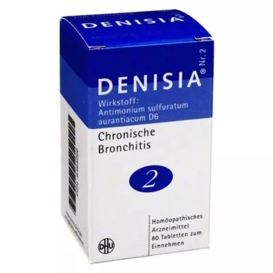 DENISIA 2 tableti za kronični bronhitis, 80 kosov DENISIA 2 tableti za kronični bronhitis, 80 kosov