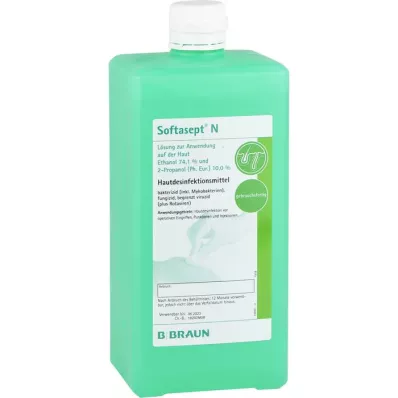 SOFTASEPT N brezbarvna steklenička za odmerjanje, 1000 ml