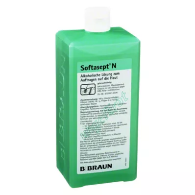 Softasept® N brezbarvno razkužilo za kožo, 1000 ml