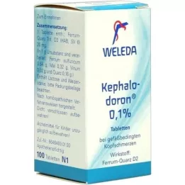 KEPHALODORON 0,1-odstotne tablete, 100 kosov