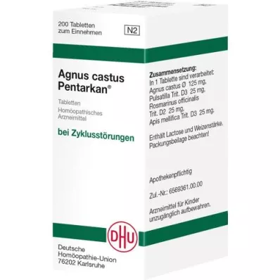 AGNUS CASTUS PENTARKAN Tablete, 200 kosov