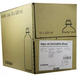 AQUA AD injectabilia Ecoflac Plus infuzijska raztopina, 10X500 ml