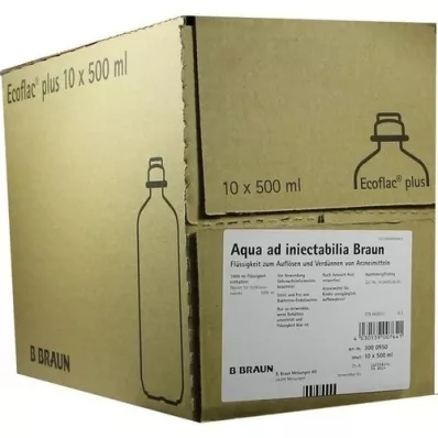 AQUA AD injectabilia Ecoflac Plus infuzijska raztopina, 10X500 ml