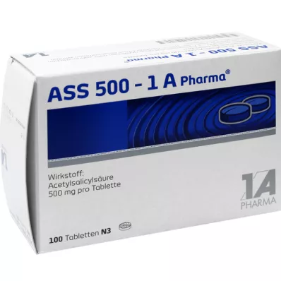 ASS 500-1A farmacevtske tablete, 100 kosov