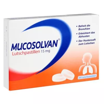 MUCOSOLVAN Pastilke 15 mg, 20 kosov