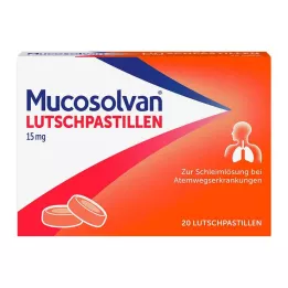MUCOSOLVAN Pastilke 15 mg, 20 kosov