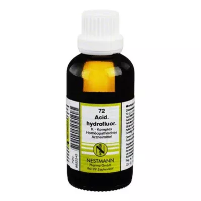 ACIDUM HYDROFLUORICUM Kompleks K št. 72 Raztopina, 50 ml ACIDUM HYDROFLUORICUM Kompleks K št. 72 Raztopina, 50 ml