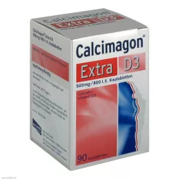 CALCIMAGON Extra D3 žvečljive tablete, 90 kapsul