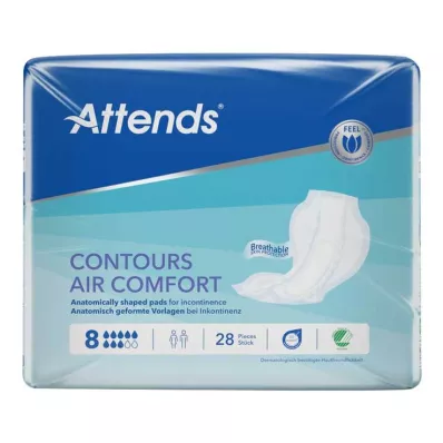 ATTENDS Šablone Contours Air Comfort 8, 28 kosov