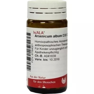 ARSENICUM ALBUM D 30 kroglic, 20 g