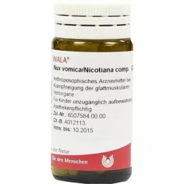 NUX VOMICA/NICOTIANA sestavljene globule, 20 g