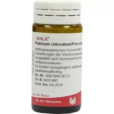 PLATINUM CHLORATUM/PANCREAS sestavljene globule, 20 g