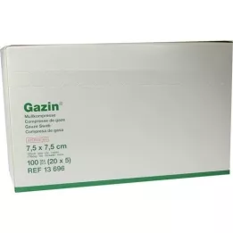 GAZIN Komp. gaza 7,5x7,5 cm sterilna 12x srednja, 20X5 kosov
