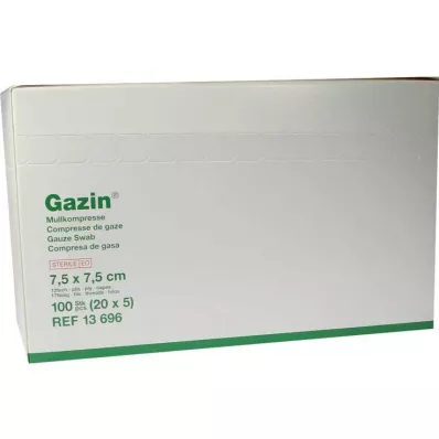 Gazin komprese 7,5x7,5cm 1, 20X5 kom Gazin komprese 7,5x7,5cm 1, 20X5 kom