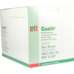 GAZIN Gaza 10x10 cm sterilna 12x velika, 20X5 kosov