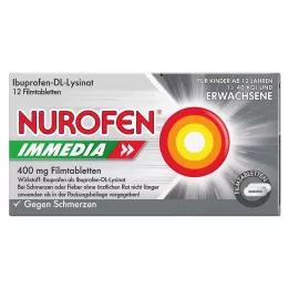 NUROFEN Immedia 400 mg filmsko obložene tablete, 12 kosov