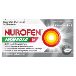 NUROFEN Immedia 400 mg filmsko obložene tablete, 24 kosov