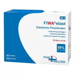 FIXIERBINDE elastika 8 cmx4 m ohlapna, 1X20 kosov