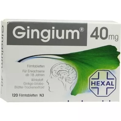 GINGIUM 40 mg filmsko obložene tablete, 120 kosov