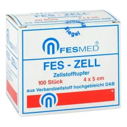 ZELLSTOFFTUPFER FES ZELL 4x5 cm močno beljen, 100 kosov
