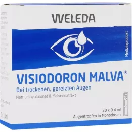 VISIODORON Kapljice za oči Malva v pipeti z enim odmerkom, 20X0,4 ml