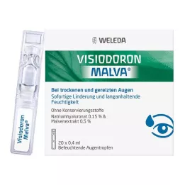 VISIODORON Kapljice za oči Malva v pipeti z enim odmerkom, 20X0,4 ml