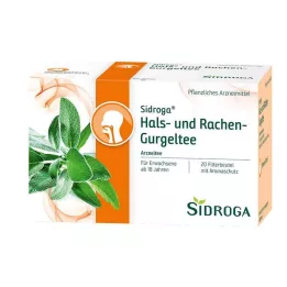 SIDROGA Filtrirne vrečke za grlo in grlo, 20X2,5 g