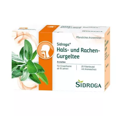 SIDROGA Filtrirne vrečke za grlo in grlo, 20X2,5 g