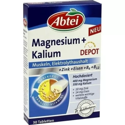 ABTEI Magnezij + kalij Depot tablete, 30 kapsul