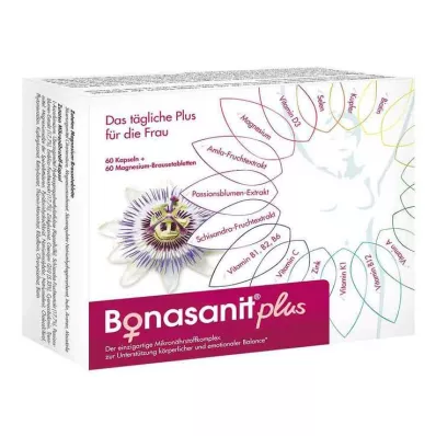 BONASANIT plus kombinacija 60 kapsul/60 tablet za praženje, 1 kos