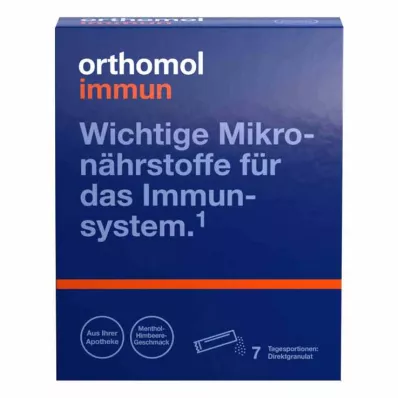 Orthomol Immun direct zrnca mentol-malina, 7 kos Orthomol Immun direct zrnca mentol-malina, 7 kos