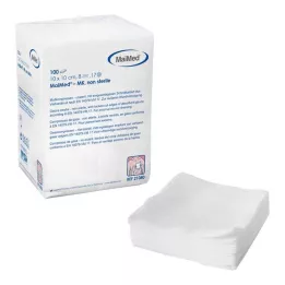 MULLKOMPRESSEN 10x10 cm nesterilni 8x, 100 kosov