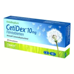 CETIDEX 10 mg filmsko obložene tablete, 20 kosov