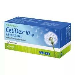 CETIDEX 10 mg filmsko obložene tablete, 100 kosov