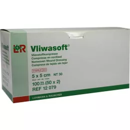 VLIWASOFT Netkani obkladki 5x5 cm sterilni 6l, 50X2 kosov