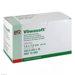 VLIWASOFT Kompresi iz netkanega materiala 7,5x7,5 cm sterilni 6l, 50X2 kosov