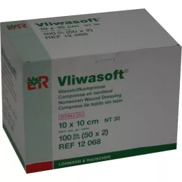 VLIWASOFT Kompresi iz netkanega materiala 10x10 cm sterilni 6l, 50X2 kosov
