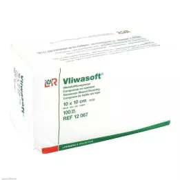 VLIWASOFT Kompresi iz netkanega materiala 10x10 cm nesterilni 6l, 100 kosov