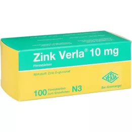 ZINK VERLA 10 mg filmsko obložene tablete, 100 kosov