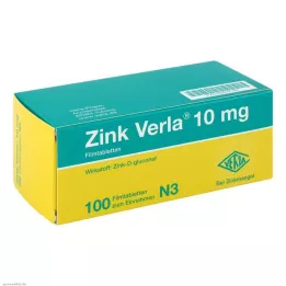 ZINK VERLA 10 mg filmsko obložene tablete, 100 kosov