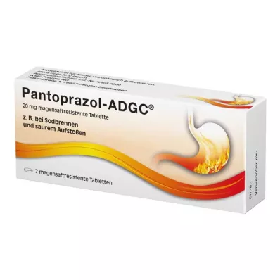 Pantoprazol ADGC 20 mg enterično obložene tablete, 7 kom