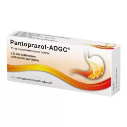 PANTOPRAZOL ADGC 20 mg enterično obložene tablete, 14 kosov