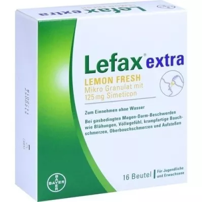 LEFAX ekstra Lemon Fresh mikrogranule, 16 kosov