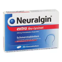 NEURALGIN ekstra Ibu-lizinat filmsko obložene tablete, 20 kosov