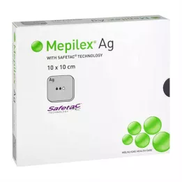 MEPILEX Ag penasta obloga 10x10 cm, sterilna, 10 kosov