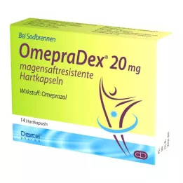 OMEPRADEX 20 mg gastrorezistentne trde kapsule, 14 kosov