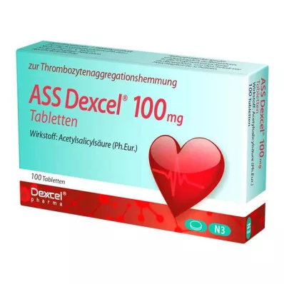 ASS Dexcel 100 mg tablete, 100 kom ASS Dexcel 100 mg tablete, 100 kom