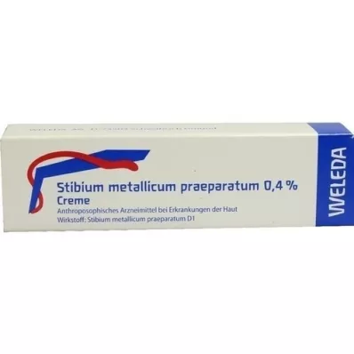 STIBIUM METALLICUM PRAEPARATUM 0,4-odstotna smetana, 25 g