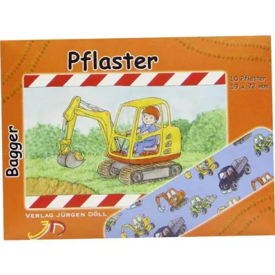 KINDERPFLASTER Pismo za bager, 10 kosov