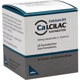 CALCILAC Žvečljive tablete, 20 kosov